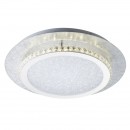 Globo 41909-18 LED stropní svítidlo Tilo 1x18W | 1100lm | 4000K - 3 fázové stmívání, stříbrná, bílá