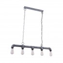 Globo 43001H závěsný lustr Bayuda 5x60W | E27 - šedá