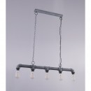 Globo 43001H závěsný lustr Bayuda 5x60W | E27 - šedá