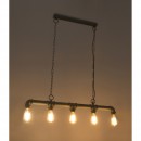 Globo 43001H závěsný lustr Bayuda 5x60W | E27 - šedá