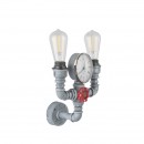 Globo 43001W2 nástěnné svítidlo Bayuda 2x60W | E27 - šedá