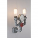 Globo 43001W2 nástěnné svítidlo Bayuda 2x60W | E27 - šedá