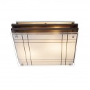 Globo 48089-2 stropní svítidlo Kadavu 2x60W | E27 - dřevo, satinované sklo