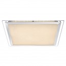 Globo 48380 LED stropní svítidlo Rena 1x30W | 2000lm | 3000-6000K | třpytivý efekt, stmívatelné, dálkové ovládání, noční osvětlení, bílá, opál