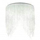 Globo 48387-40 LED přisazené stropní svítidlo Lancel 1x40W, 7,5W | 160-2600lm | 3000K-6000K| RGB - dálkový ovladač, fixace barev, stmívatelné, noční osvětlení, krystaly, bílá