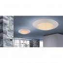 Globo 49002-24 LED stropní svítidlo Mio 1x24W | 1700lm | 3000-4500K - měnič barvy, fixace barev, bílá, průhledný křišťál