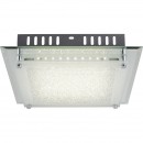 Globo 49357-12 LED stropní svítidlo Aisha 1x12W | 1010lm | 4000K - chrom, satinované sklo