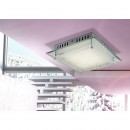 Globo 49357-12 LED stropní svítidlo Aisha 1x12W | 1010lm | 4000K - chrom, satinované sklo