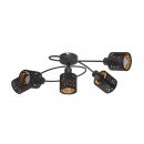 Globo 54121-5 přisazené stropní svítidlo Troy 5x8W | E14 - černá