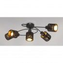 Globo 54121-5 přisazené stropní svítidlo Troy 5x8W | E14 - černá