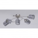 Globo 54122-5 přisazené stropní svítidlo Alys 5x8W | E14 - stříbrná