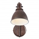 Globo 54647-1W nástěnné svítidlo Giorgio 1x40W | E14 - ohebné rameno, hnědá