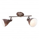 Globo 54647-2 nástěnné či stropní přisazené bodové svítidlo Giorgio 2x40W | E14 - rez