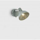 Globo 54653-1 nástěnné svítidlo Fabian 1x25W | E14 - vypínač na těle, šedá