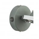 Globo 54658-1 nástěnné svítidlo Daisy 1x40W | E14 - vypínač na těle, šedá