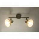 Globo 54658-2 nástěnné bodové svítidlo Daisy 2x40W | E14 - vypínač na těle, nastavitelné, šedá