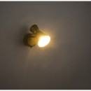 Globo 54808-1 nástěnné svítidlo Aeron 1x25W | E14 - vypínač na těle, rez, zlatá