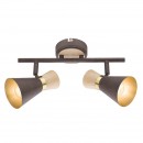 Globo 54808-2 nástěnné či stropní svítidlo Aeron 1x25W | E14 - rez, zlatá