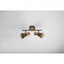 Globo 54808-2 nástěnné či stropní svítidlo Aeron 1x25W | E14 - rez, zlatá