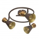 Globo 54808-3 přisazené stropní svítidlo Aeron 3x25W | E14 - rez, zlatá