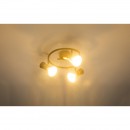 Globo 54808-3 přisazené stropní svítidlo Aeron 3x25W | E14 - rez, zlatá