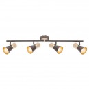 Globo 54808-4 přisazené stropní bodové svítidlo Marei 4x25W | E14 - rez, zlatá