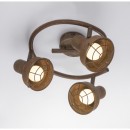 Globo 54810-3 přisazené stropní svítidlo Tycho 3x15W | E14 LED - rez