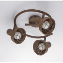Globo 54810-3 přisazené stropní svítidlo Tycho 3x15W | E14 LED - rez