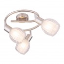 Globo 54988-3 přisazené stropní svítidlo Rosso 3x40W | E14 - matný nikl