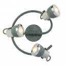 Globo 57000-3 přisazené stropní svítidlo Sabinyo 3x50W | GU10 - šedá, chrom