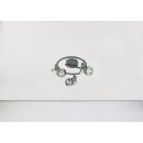 Globo 57000-3 přisazené stropní svítidlo Sabinyo 3x50W | GU10 - šedá, chrom