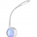 Globo 58278 LED stolní lampa Tarron 1x5W | 280lm | 5500K | RGB - dotykový stmívač, osvětlený podstavec, fixace barvy, bílá
