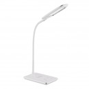 Globo 58298 LED stolní svítidlo Hekla 1x5W | 250lm | 3000-6000K - bezdrátová nabíječka, USB nabíjecí kabel, dotykový stmívač, ohebné rameno, bílá