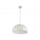 Globo 58323HM závěsné stropní svítidlo Sandra 1x60W | E27 - imitace mramoru, bílá