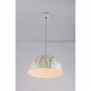 Globo 58323HM závěsné stropní svítidlo Sandra 1x60W | E27 - imitace mramoru, bílá