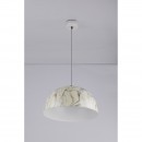 Globo 58323HM závěsné stropní svítidlo Sandra 1x60W | E27 - imitace mramoru, bílá