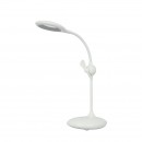 Globo 58347W LED stolní svítidlo Stannis 1x3W | 11-164lm | 4000K - ohebné rameno, větrák, dotykový stmívač, dotykový vypínač, USB, bílá
