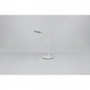 Globo 58347W LED stolní svítidlo Stannis 1x3W | 11-164lm | 4000K - ohebné rameno, větrák, dotykový stmívač, dotykový vypínač, USB, bílá