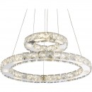 Globo 67037-24AA LED závěsné stropní svítidlo Marilyn I 1x24W | 1570lm | 4000K - chrom, krystal