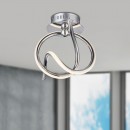 Globo 67823W LED nástěnné svítidlo Wave 1x12W | 728lm | 3000K - chrom