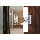 Globo 7816 venkovní nástěnná lampa Space 2x40W | E14 | IP44 - matný nikl, opál