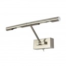 Globo 7830L LED nástěnné svítidlo nad obraz Picture 2x3W | 310lm | G9 LED | 3000K - vypínač na těle, nastavitelné, matný nikl