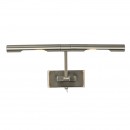 Globo 7830L LED nástěnné svítidlo nad obraz Picture 2x3W | 310lm | G9 LED | 3000K - vypínač na těle, nastavitelné, matný nikl