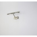 Globo 7830L LED nástěnné svítidlo nad obraz Picture 2x3W | 310lm | G9 LED | 3000K - vypínač na těle, nastavitelné, matný nikl