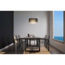 Globo 15095H závěsné stropní svítidlo Bagana 12x3W | G9 LED | 840lm | 3000K - nastavitelná výška, žárovky součástí balení, chrom, černá, křišťál