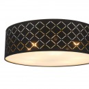 Globo 15229D6 stropní svítidlo Clarke 1x60W | E27 - černá, matný nikl, zlatá