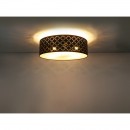 Globo 15229D6 stropní svítidlo Clarke 1x60W | E27 - černá, matný nikl, zlatá