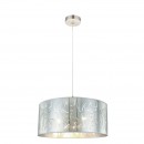 Globo 15360H1 závěsné stropní svítidlo Nadi 3x60W | E27 - stříbrná