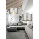 Globo 15360S1 stojací svítidlo Nadi 1x60W | E27 - stříbrná