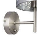 Globo 15360W nástěnné svítidlo Nadi 1x40W | E14 - stříbrná